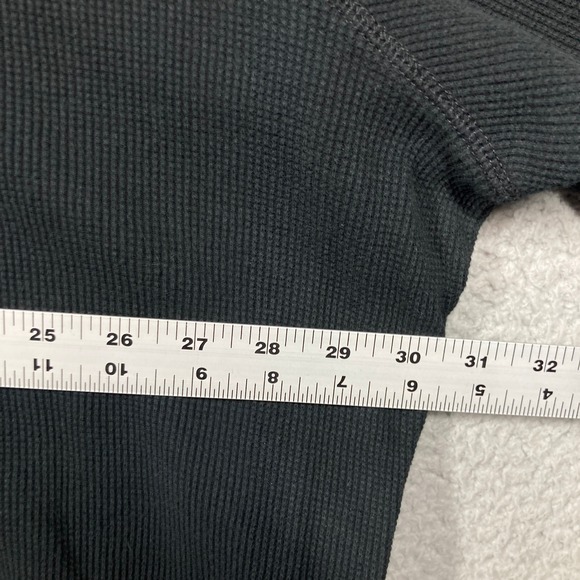 The Foundry Supply Co Henley Mens 4XLT Black Gray Waffle Knit Thermal 2 Pack - Picture 11 of 16